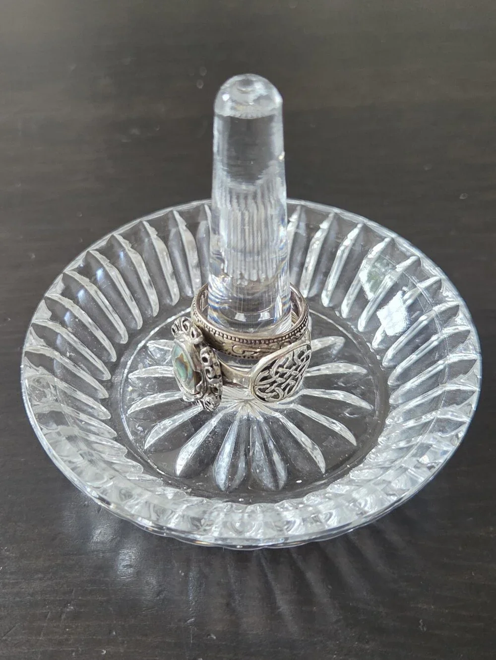 Vintage Crystal Ring Holder